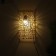 Lamp wall -mounted from the rattan "thread of Ariadne" 1x120W, E27, 24x14x40 cm