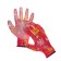 Garden, nylon gloves, with PVC half -willed, size 8, color mix, Greengo