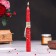 Magic candle "love magic" with grass, red, 20cm