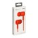 Pero EP16 headphones, vacuum, 98 dB, 24 Ohms, 3.5 mm, 1.1 m, red