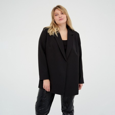 Women's jacket with a Mist Plus-Size belt, size 58, black color-3
