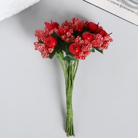 Decor for creativity "Apple" mix 11 cm (1 set = 1 bouquet) in a bouquet of 12 colors-1
