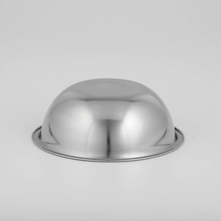 A deep stainless steel bowl of the India, 750 ml, d = 18 cm-2