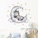 Stick plastic interior color "Baby zebra for a month" 40x60 cm