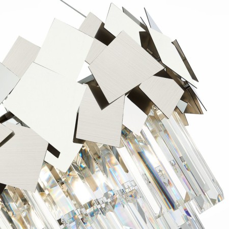 Suspension lamp ST LUCE. SL1232.103.06. Casorta. 6x60 watts, E14, 48x48x62 cm, chromium color-5