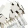 Suspension lamp ST LUCE. SL1232.103.06. Casorta. 6x60 watts, E14, 48x48x62 cm, chromium color