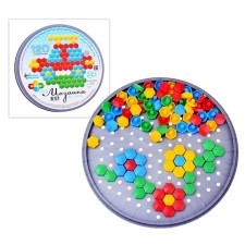 Hexagonal mosaic, 120 elements (round layer)