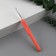 Knitting hook, with a plastic handle, d = 6 mm, 14 cm, pink color