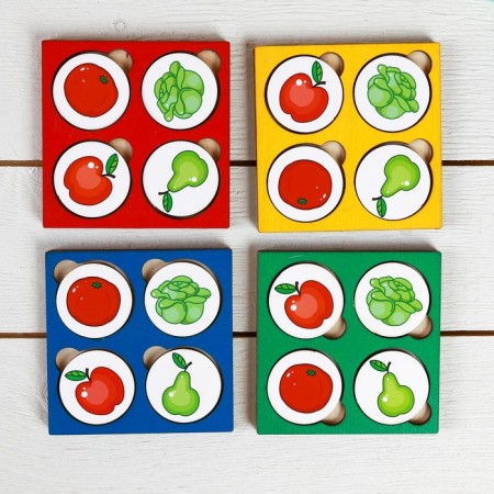 Memoles "Vegetables-Facttes", mix-4