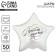 Foil ball 18 "Best Man", star, set of 50 pcs.