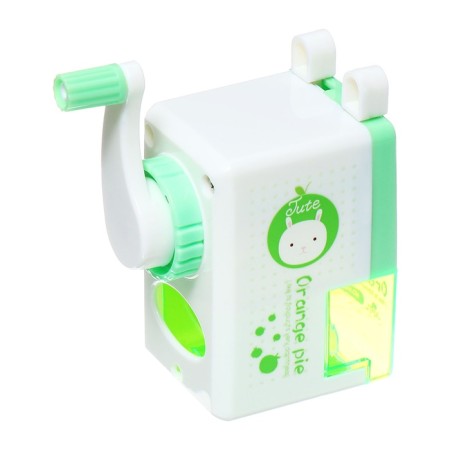Mechanical grinding grinder with a classic container green-4