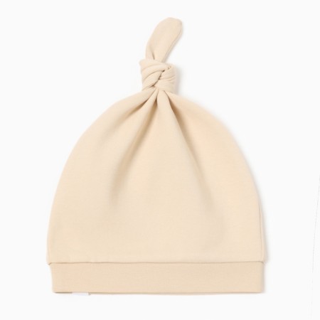 Children's cap with Minaku "Nature" node, beige color, size 44-2