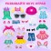 Magnetic game "Stylish baby"