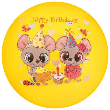 Children's ball zabiaka, d = 22 cm, 60 g, color mix-10