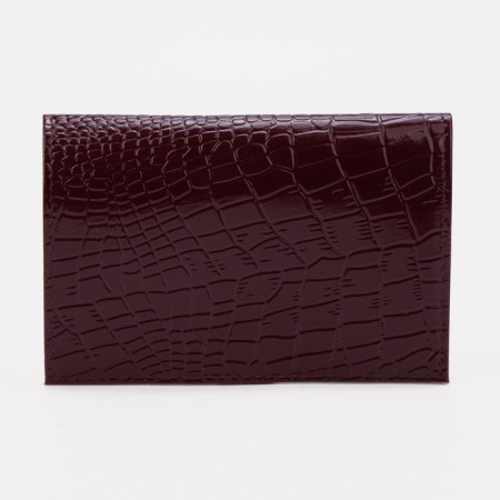 Cover for passport, burgundy color-1