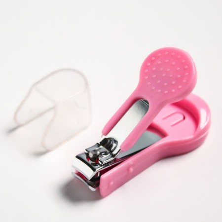 Children's manicure set (scissors, kniper, saw), pink color-5