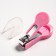 Children's manicure set (scissors, kniper, saw), pink color