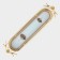 Fan -45 × 13 × 6 cm standing stand stand, gold metal color