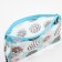 Cosmetic bag-penete on zipper, PVC, blue color