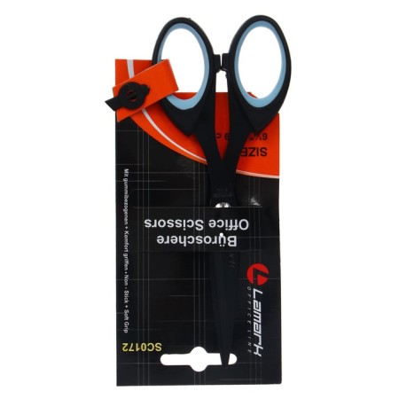 Scissors Lamark 15.9 cm, teflon coating of blades, handles with soft inserts-1