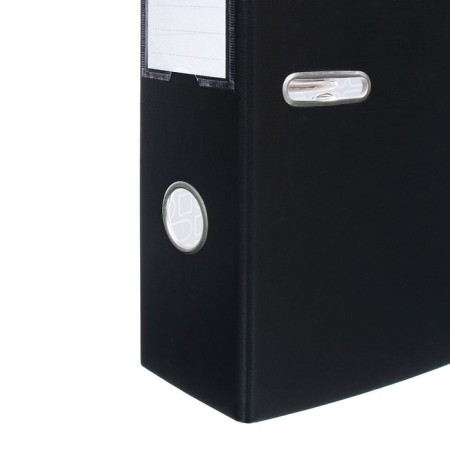 Berlingo 70 mm folder, boumvinyl, with a pocket on a spine, black-3