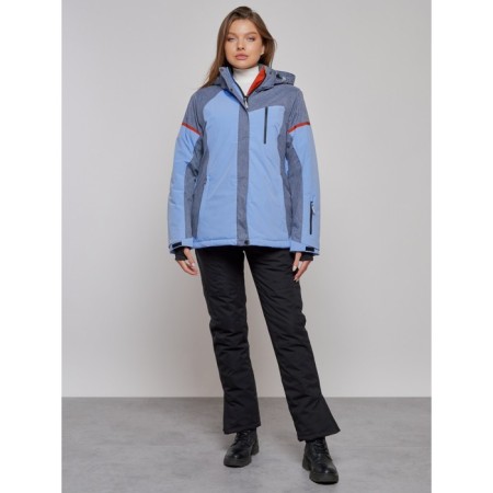 Ski jacket female, size 52, purple color-15