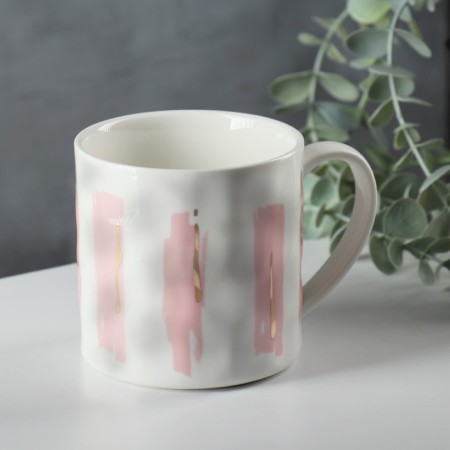 Ceramic "Noin" mug, 350 ml, white color-1