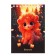 Notepad A6 "Golden Baby", 48 sheets in a cage, cover of shaking cardboard, sparkles