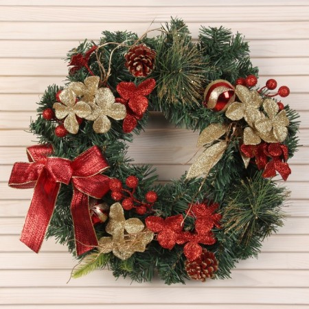 New Year's Wreath D-40 cm "Flower"