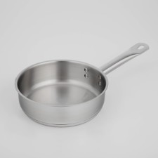 The frying pan “General catering”, D = 20 cm, h = 6 cm, case 0.6 mm, bottom cassation is 3.5 mm, induction