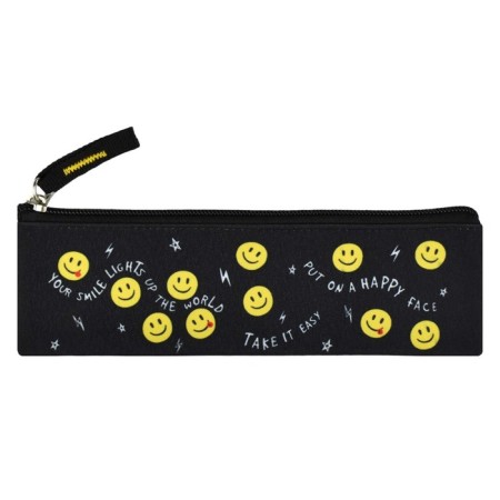 Penal soft, 1 compartment, 60 x 200 mm, flat, Phoenix "Smile" Black 65311