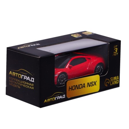 Metal machine Honda NSX, 1:64, red color-3