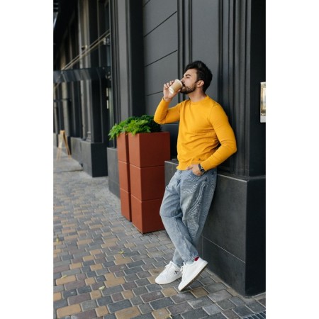 Jumper male ise, size 54, yellow color-5