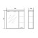 Cabinet-mirror prestige (with backlight) right 55 15 cm x 55 cm x 70 cm