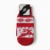 Women's mittens, red/white color, size 20-22