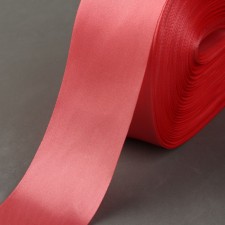 Satin tape, 50 mm × 100 ± 5 m, coral color