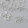 Decor Metal for creativity "Bicycle with hearts" (A15503) 2.4x3.1 cm