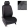 Autorekhly for Mitsubishi Lancer IX Sedan, 2000-2010, black, eco-leather, set