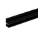 Corner bar for a wall panel (F-shaped) 4 mm, black, 0.6 m