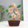 Bonsai Souvenir "Flower tree" Pink 5 flowers 7x5.2x13 cm