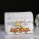 Wedding bank 25.5x16x19 cm, white with gold, not assembled