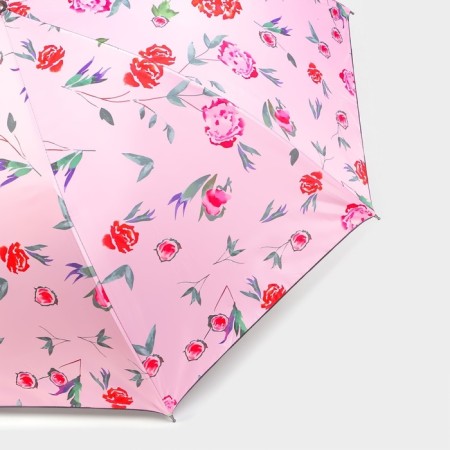 Umbrella - a semiautomatic “peonies” cane, Eponge, 8 spokes, r = 51 cm, color mix-11