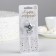 Candle in the cake on the skewer "Air star", number 9, 3.5 cm, silver