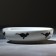 Ceramic cat saucer, 7.6 x 2 cm, white color