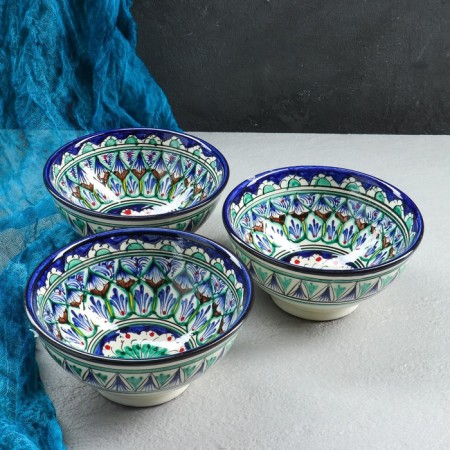 Set of salad bowls Rishtan ceramics 15cm, 3pcs