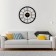 Wall clock, series: interior, "Roman numbers", smooth move, D-40 cm, mod. 8058