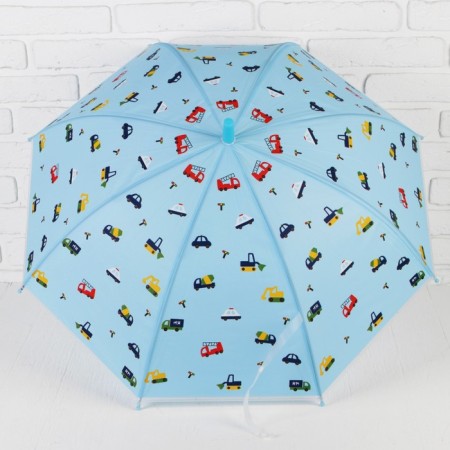 Children's umbrella "Transport" 80*80*65 cm mix, D: 80 cm, cane: 65 cm-4