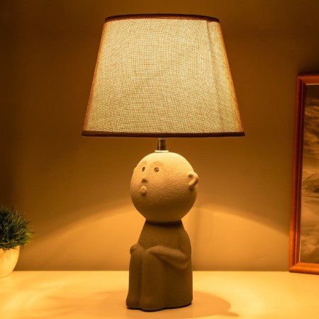 Table lamp "Inc" 1x40W E14 gray 22x22x39cm-1