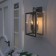 Street wall lamp Elektrostandard, Candle, 167x180x360 mm, E14, black color