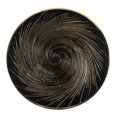Serving napkin Regent Linea Desco, D = 38 cm, Black-Black-Golden Color-1